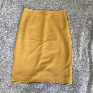 Women’s Mustard Pencil Skirt